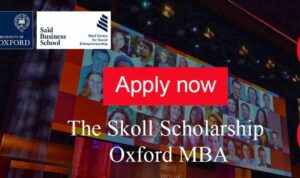 University of Oxford Skoll Scholarship 2025